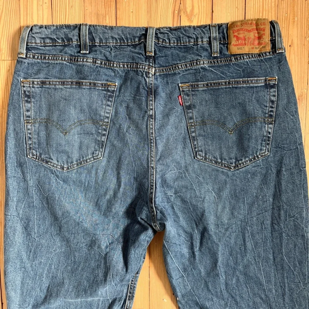 Levi Strauss 541 Athletic‎ Fit Jeans Mens W40 L32 Blue Denim Stretch Comfort